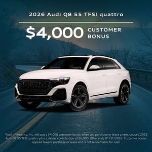 Side view of an Audi Q8